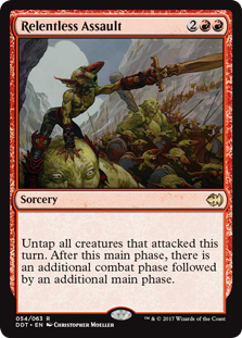 Relentless Assault (Duel Decks: Merfolk vs Goblins) Medium Play