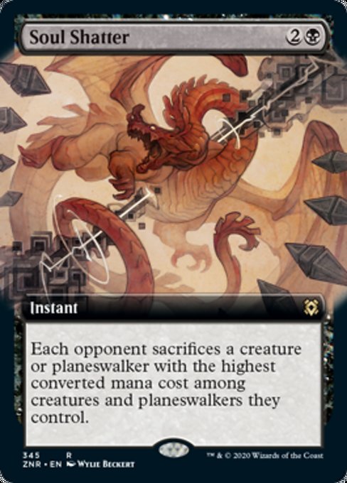 Soul Shatter (Extended Art) (Zendikar Rising) Near Mint Foil