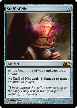 Staff of Nin (Magic 2013 Core Set) Medium Play