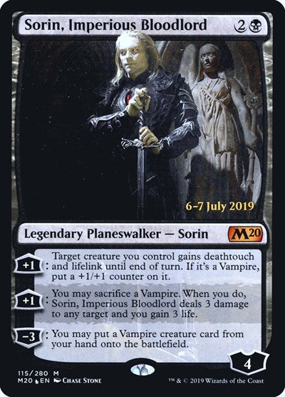 Sorin, Imperious Bloodlord (Promos: Prerelease Cards) Light Play Foil