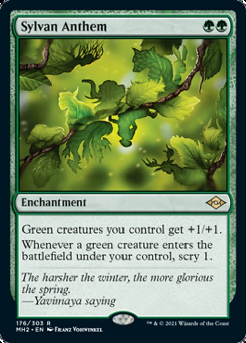 Sylvan Anthem (Modern Horizons 2) Near Mint Foil