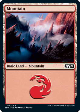 Mountain (271) (Magic 2021 Core Set) Near Mint