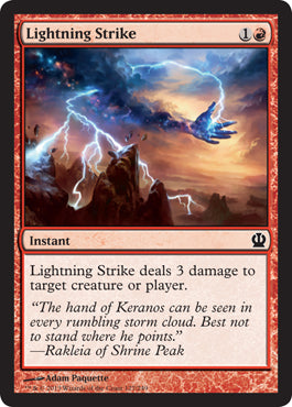 Lightning Strike (Theros) Medium Play Foil