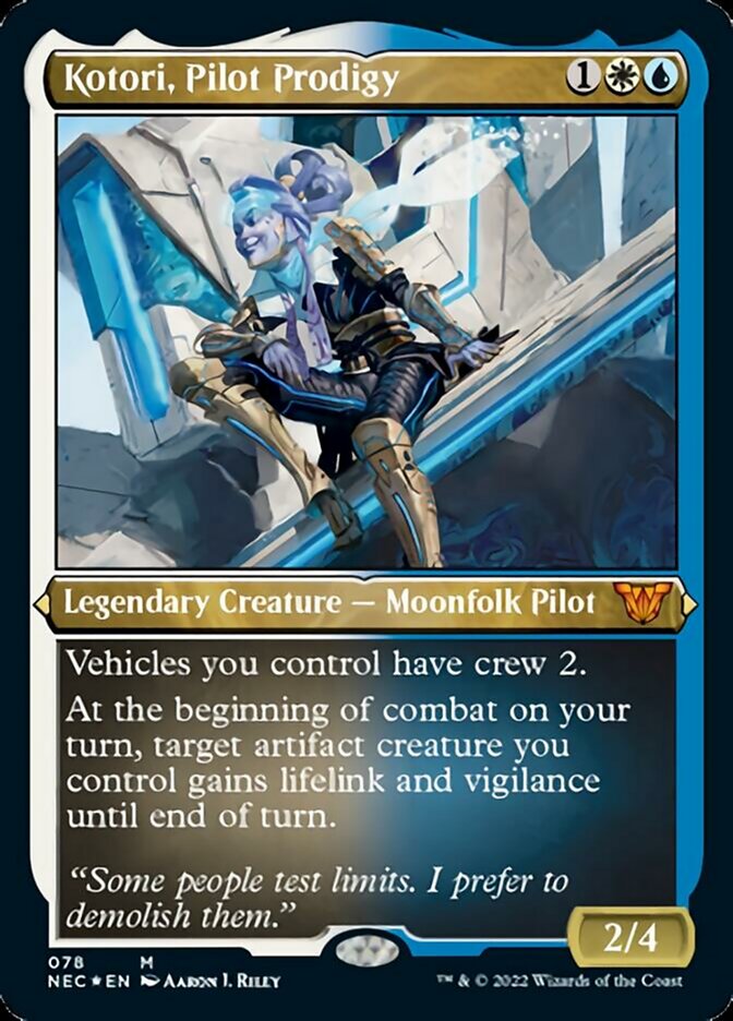 Kotori, Pilot Prodigy (78) (Commander: Kamigawa: Neon Dynasty) Near Mint Foil