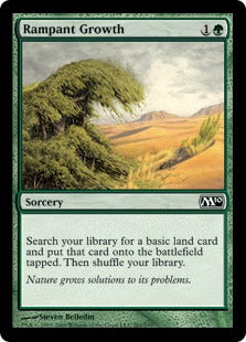 Rampant Growth (Magic 2010 Core Set) Medium Play Foil