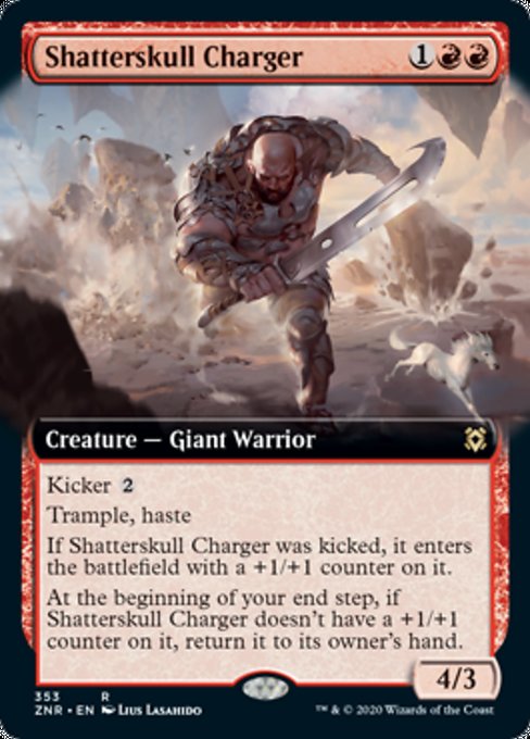 Extended Art Shatterskull Charger (Zendikar Rising) Light Play