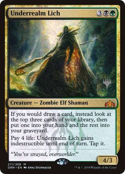 Underrealm Lich (Promo Pack: Zendikar Rising) Light Play Foil