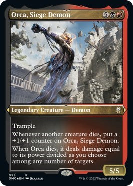 Orca, Siege Demon (Foil Etched) (Commander: Dominaria United) Near Mint Foil