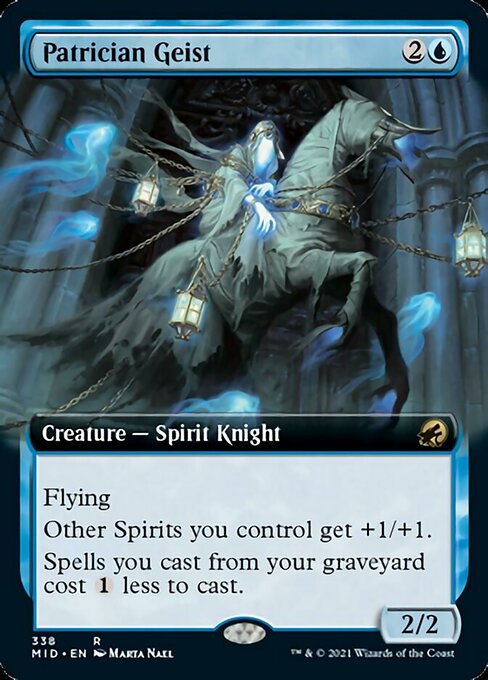 Patrician Geist (Extended Art) (Innistrad: Midnight Hunt) Near Mint