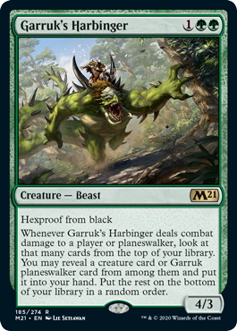 Garruk's Harbinger (Magic 2021 Core Set) Near Mint Foil