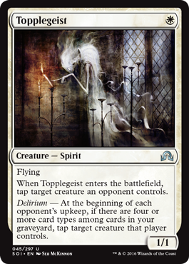 Topplegeist (Shadows Over Innistrad) Light Play Foil