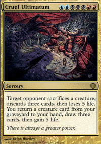 Cruel Ultimatum (Shards of Alara) Medium Play Foil