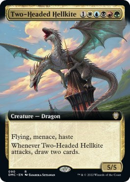 Two-Headed Hellkite (Extended Art) (Commander: Dominaria United) Near Mint