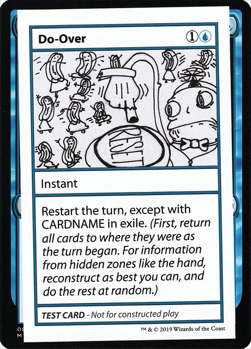 Do-Over (No PW Symbol) (Mystery Booster Test Print 2021) Near Mint