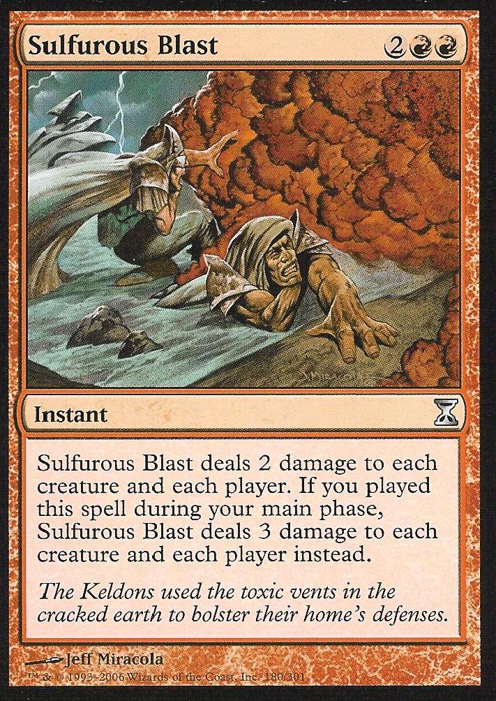 Sulfurous Blast (Time Spiral) Medium Play