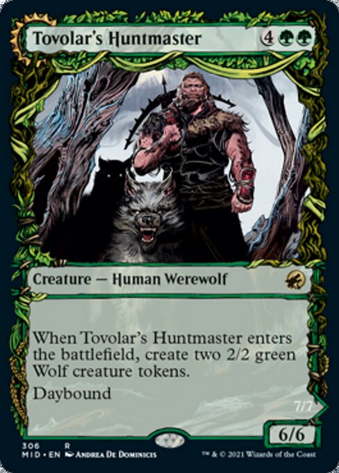 Tovolar's Huntmaster / Tovolar's Packleader (Showcase) (Innistrad: Midnight Hunt) Near Mint
