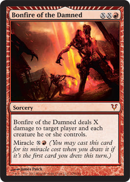 Bonfire of the Damned (Avacyn Restored) Heavy Play Foil
