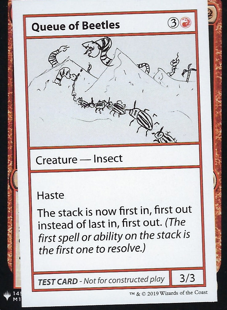 Queue of Beetles (Mystery Booster Test Print) Near Mint