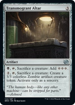 Transmogrant Altar (The Brothers' War) Near Mint