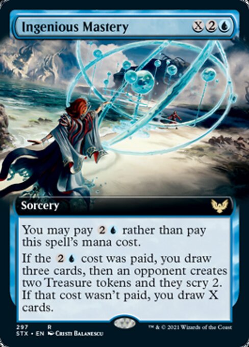 Ingenious Mastery (Extended Art) (Strixhaven) Light Play
