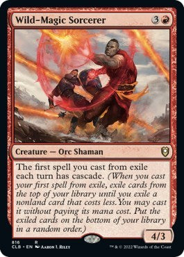 Wild-Magic Sorcerer (Commander Legends: Battle for Baldur's Gate) Light Play