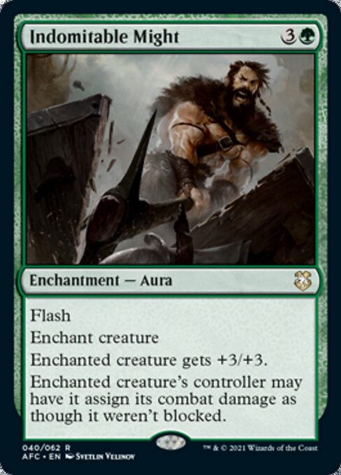 Indomitable Might (Commander 2021 Forgotten Realms) Light Play