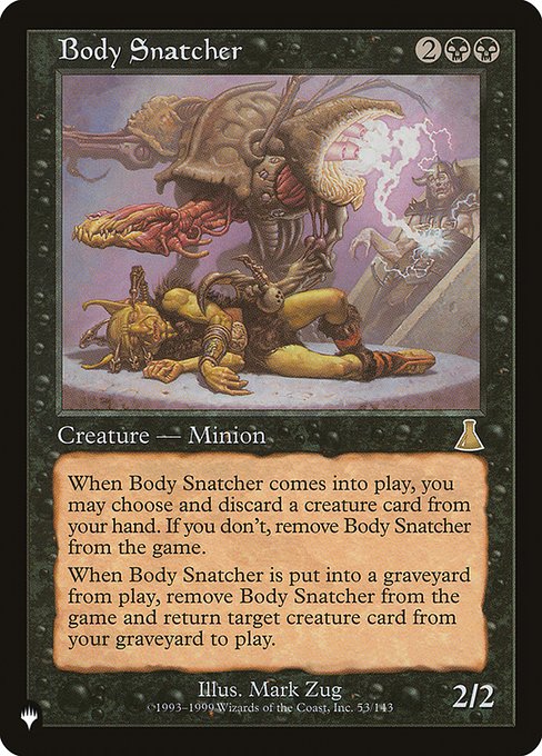 Body Snatcher (The List) Light Play