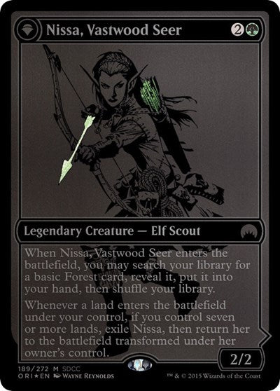Nissa, Vastwood Seer (SDCC 2015 Exclusive) (Promos: Media) Medium Play Foil