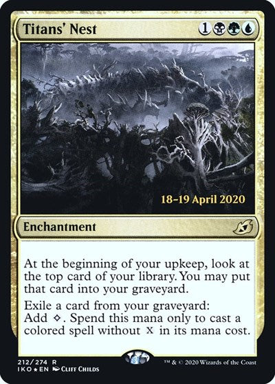 Titans' Nest (Promos: Prerelease Cards) Medium Play Foil