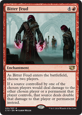 Bitter Feud (Commander 2014 Edition) Light Play