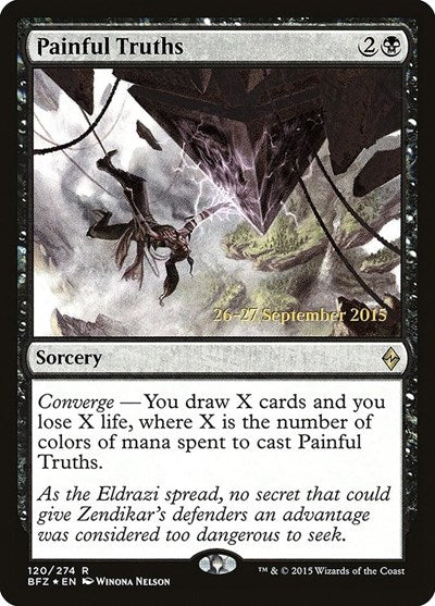 Painful Truths (Promos: Prerelease Cards) Light Play Foil