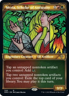 Meria, Scholar of Antiquity (Textured Foil) (Dominaria United) Near Mint Foil
