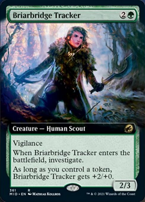 Briarbridge Tracker (Extended Art) (Innistrad: Midnight Hunt) Near Mint Foil