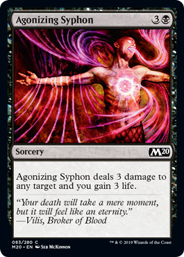 Agonizing Syphon (Magic 2020 Core Set) Light Play