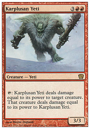 Karplusan Yeti (9th Edition) Light Play