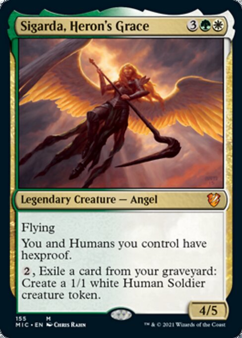 Sigarda, Heron's Grace (Commander 2021 Midnight Hunt) Near Mint