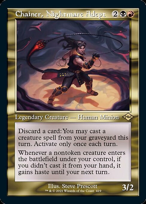 Chainer, Nightmare Adept (Retro Frame) (Modern Horizons 2) Near Mint