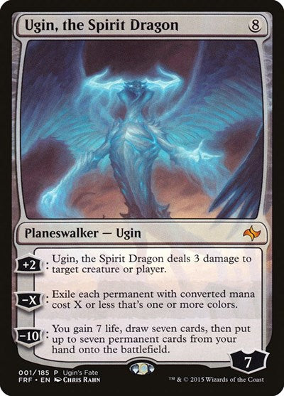 Ugin, the Spirit Dragon (Promos: Ugin's Fate) Light Play