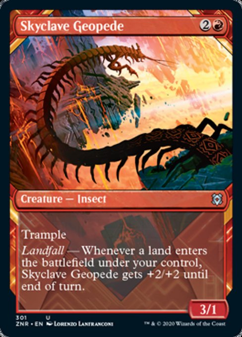 Showcase Skyclave Geopede (Zendikar Rising) Medium Play