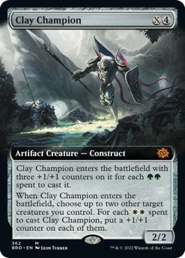 Clay Champion (Extended Art) (The Brothers' War) Near Mint Foil