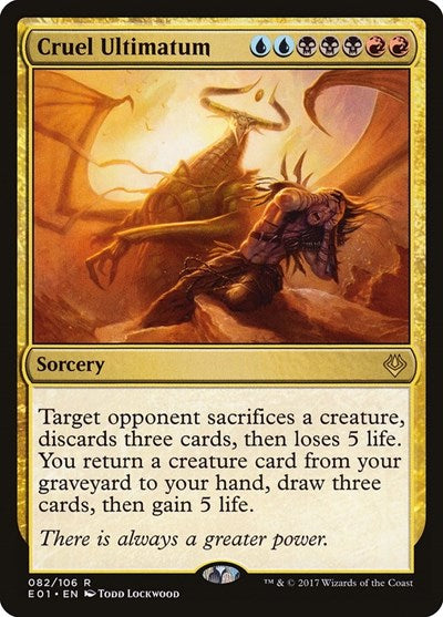 Cruel Ultimatum (Archenemy: Nicol Bolas) Light Play