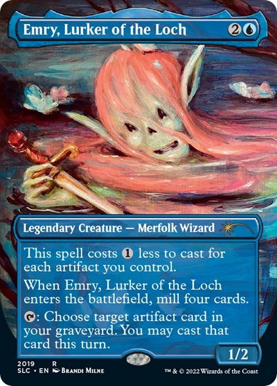 Emry, Lurker of the Loch (Borderless) (Secret Lair: 30th Anniversary Countdown Kit) Near Mint Foil
