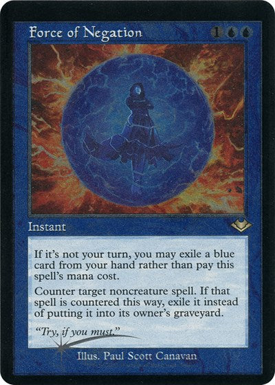Force of Negation (Retro Frame) (Foil Etched) (Modern Horizons 1 Retro Frames) Near Mint Foil