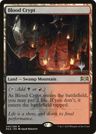 Blood Crypt (Promo Pack: Throne of Eldraine) Medium Play Foil