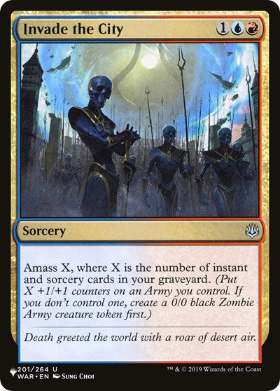 Invade the City (The List) Near Mint