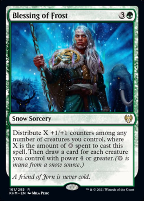 Blessing of Frost (Kaldheim) Medium Play Foil