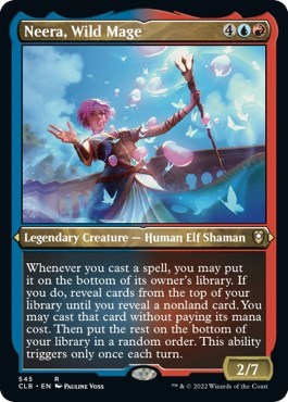 Neera, Wild Mage (Etched Foil) (Commander Legends: Battle for Baldur's Gate) Near Mint Foil