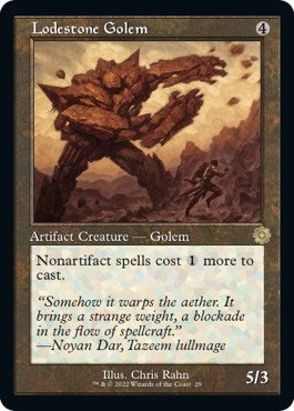 Lodestone Golem (The Brothers' War: Retro Frame Artifacts) Near Mint Foil
