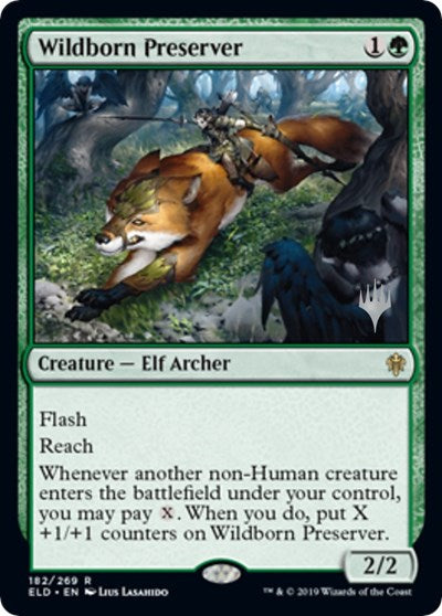 Wildborn Preserver (Promo Pack: Throne of Eldraine) Light Play