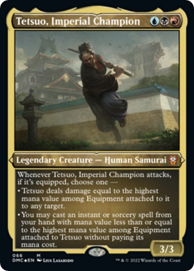 Tetsuo, Imperial Champion (Foil Etched) (Commander: Dominaria United) Light Play Foil